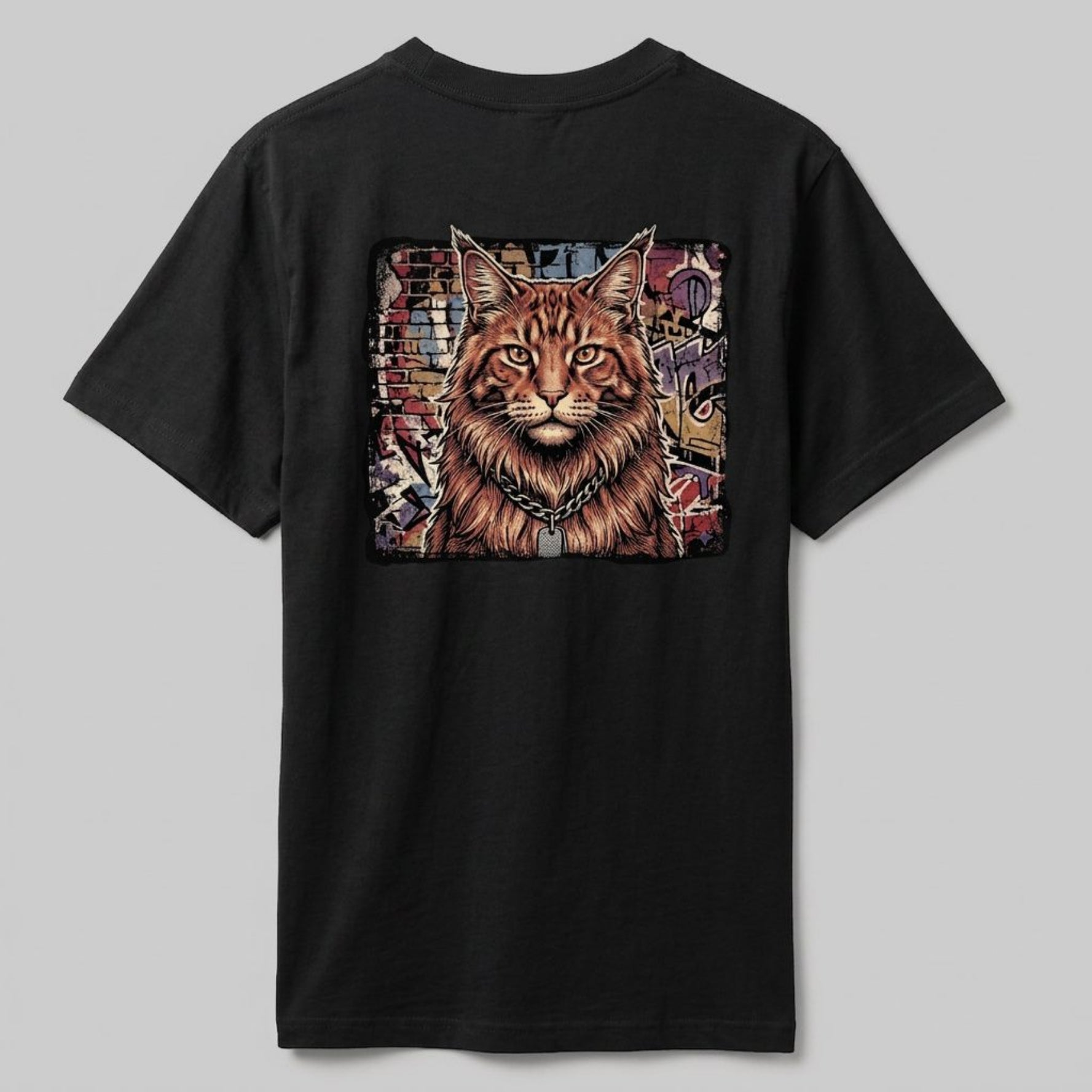 Retro Unisex Oversized | The Street Art Maine Coon