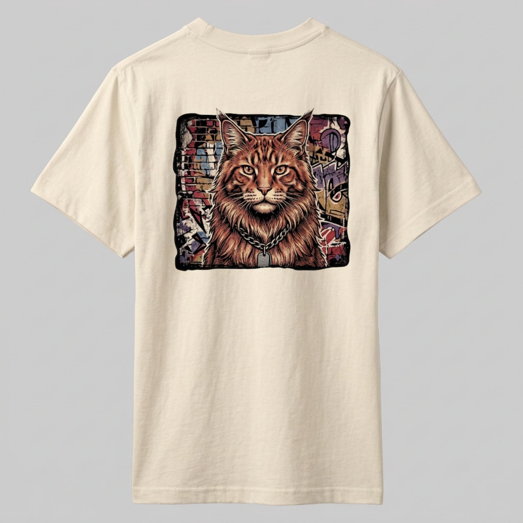 Retro Unisex Oversized | The Street Art Maine Coon