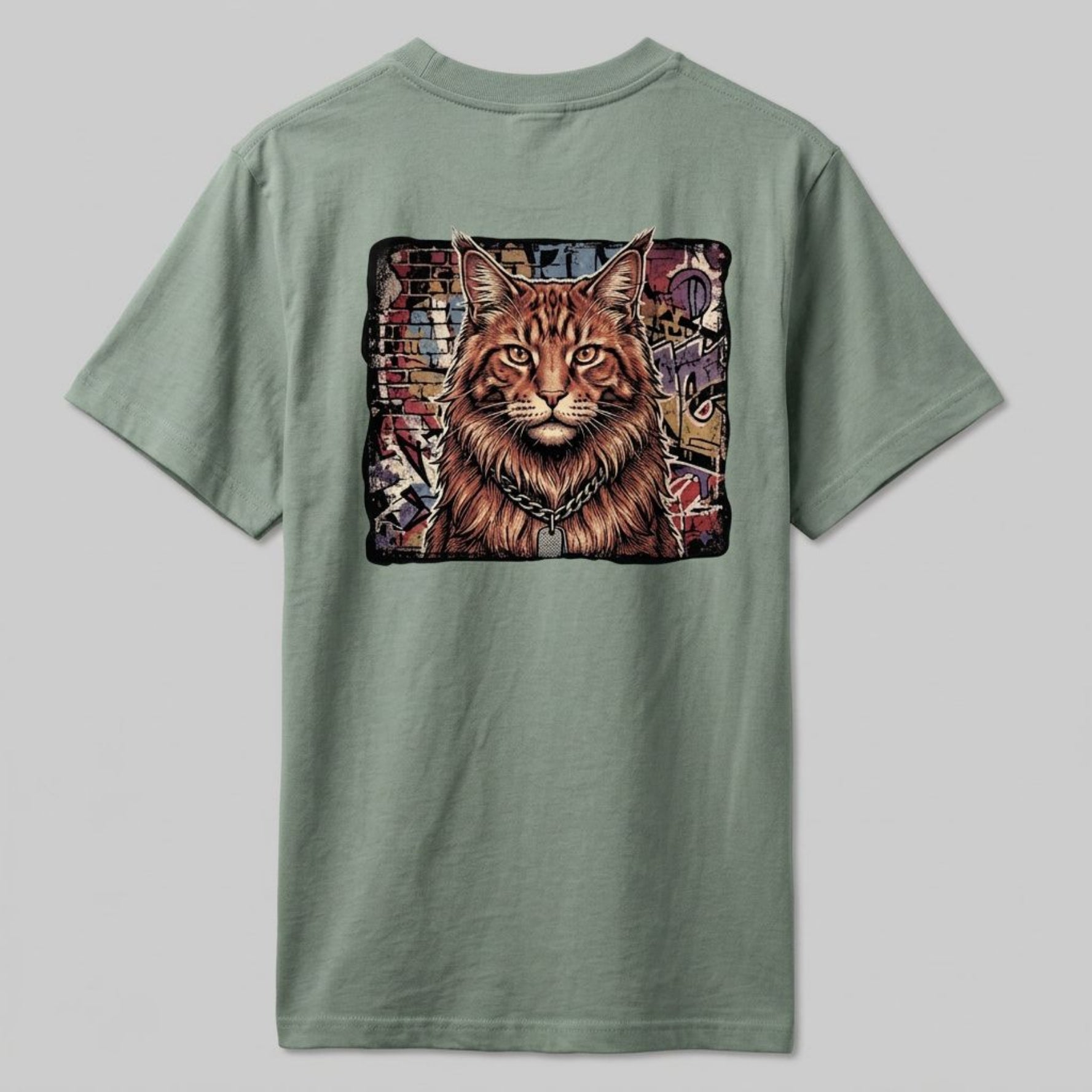 Retro Unisex Oversized | The Street Art Maine Coon