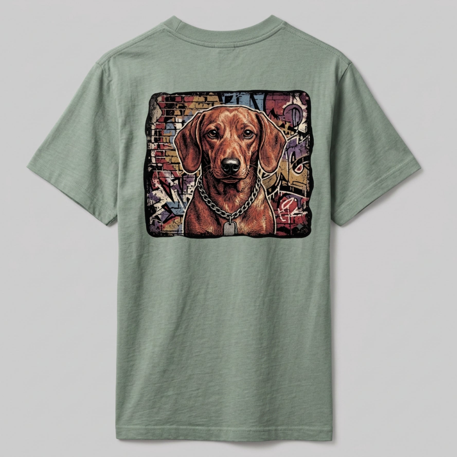 Retro Unisex Oversized | The Street Art Dachshund