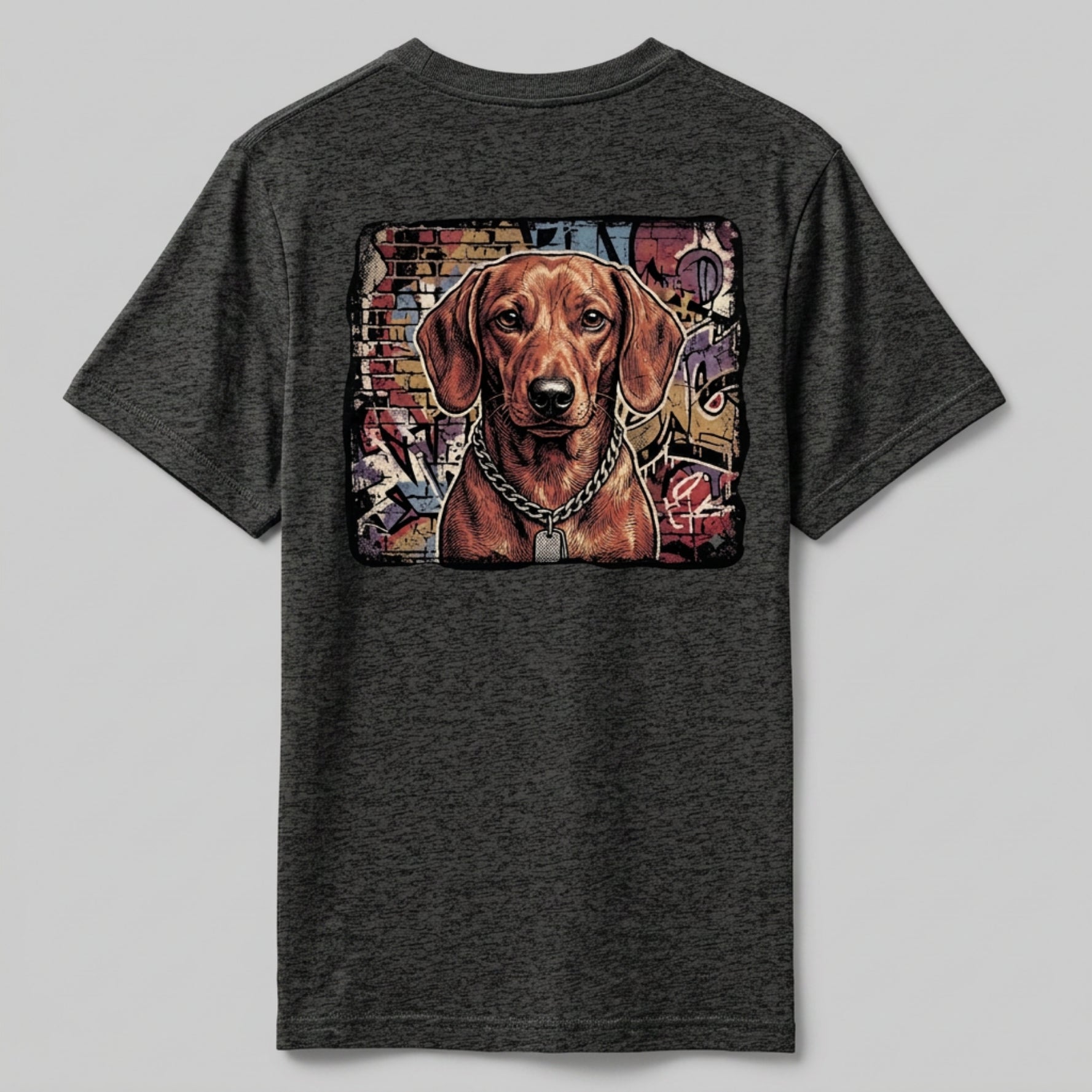 Retro Unisex Oversized | The Street Art Dachshund