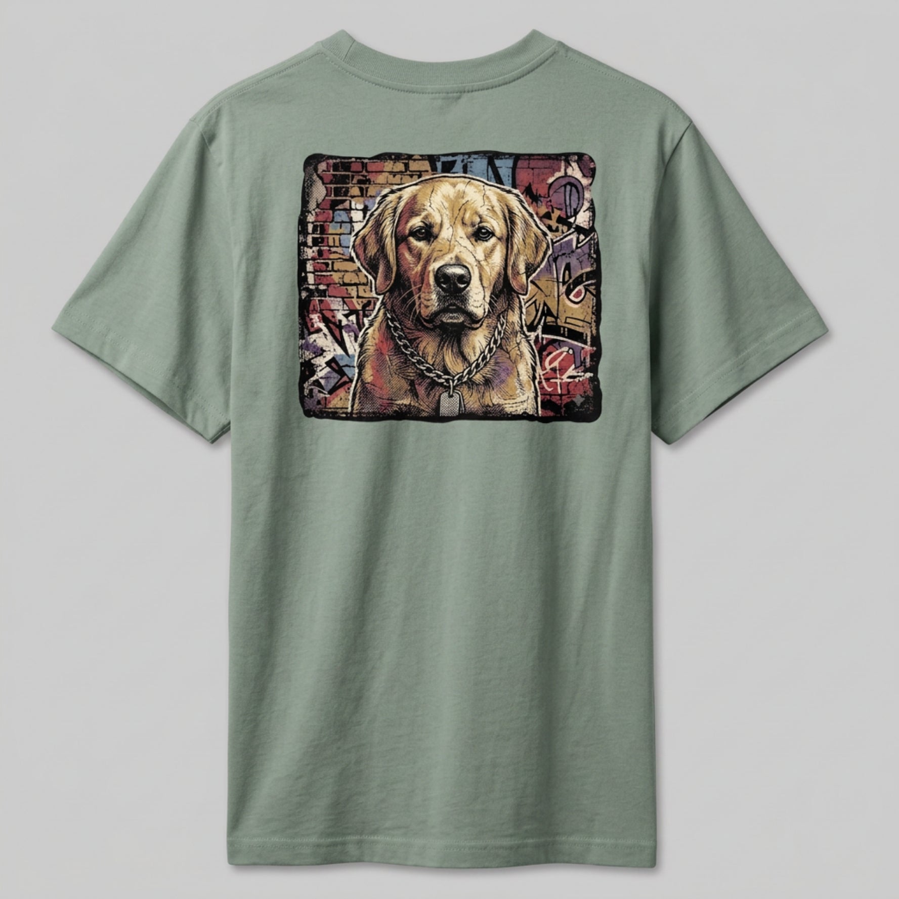 Retro Unisex Oversized | The Street Art Golden Retriever