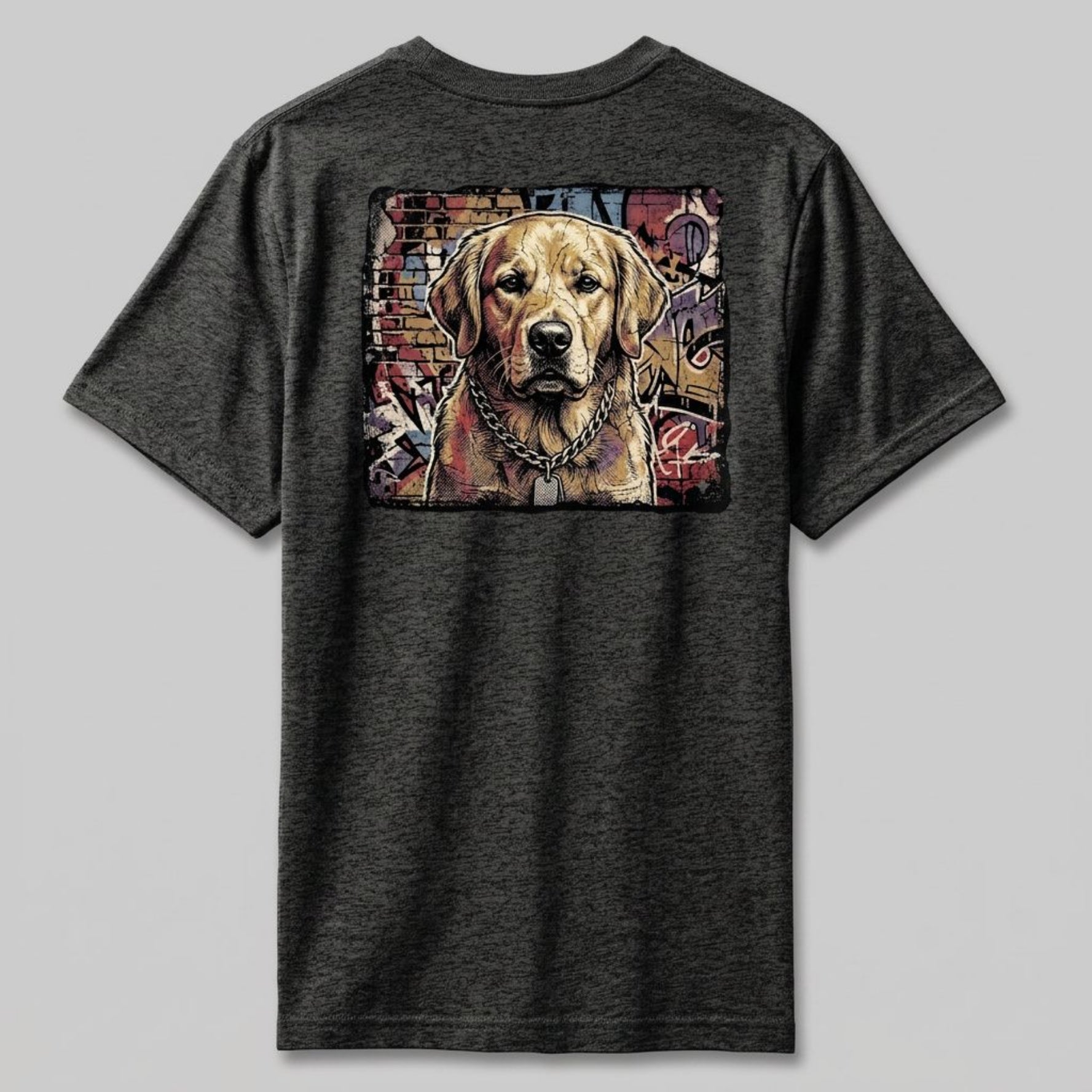 Retro Unisex Oversized | The Street Art Golden Retriever