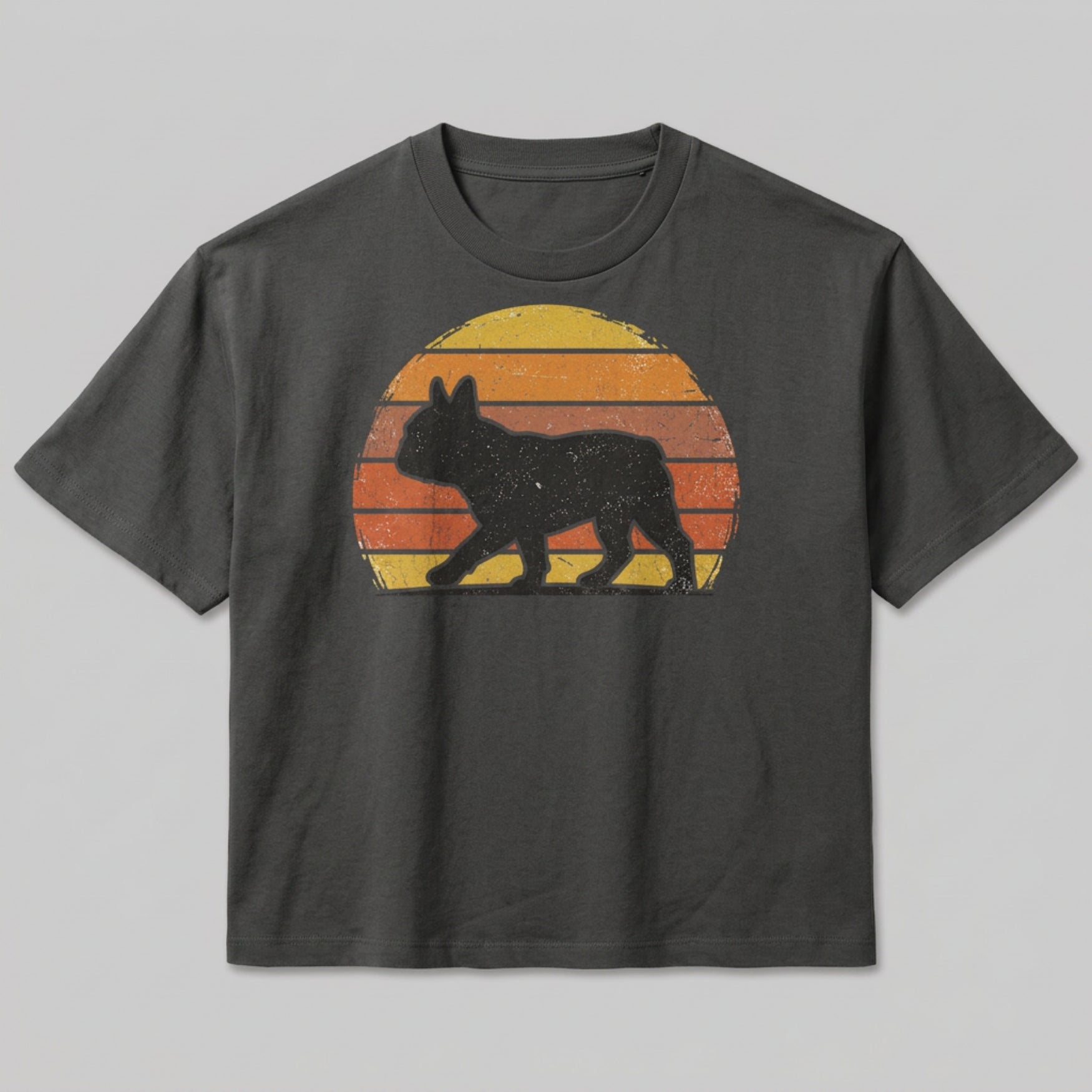 Vintage Französische Bulldogge | Damen Bio-Shirt