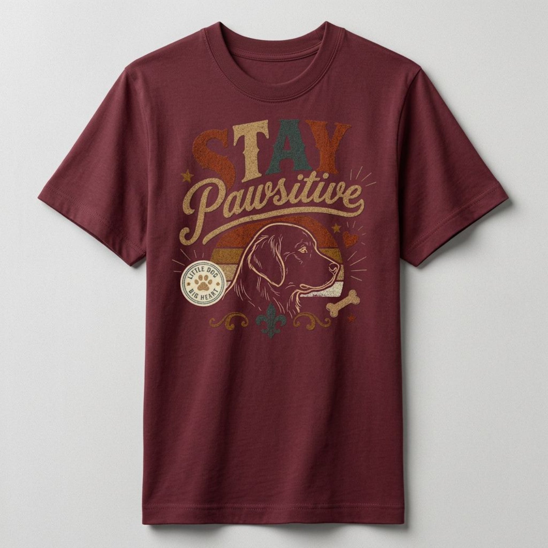 Vintage Golden Retriever | Unisex Oversized Bio-Shirt