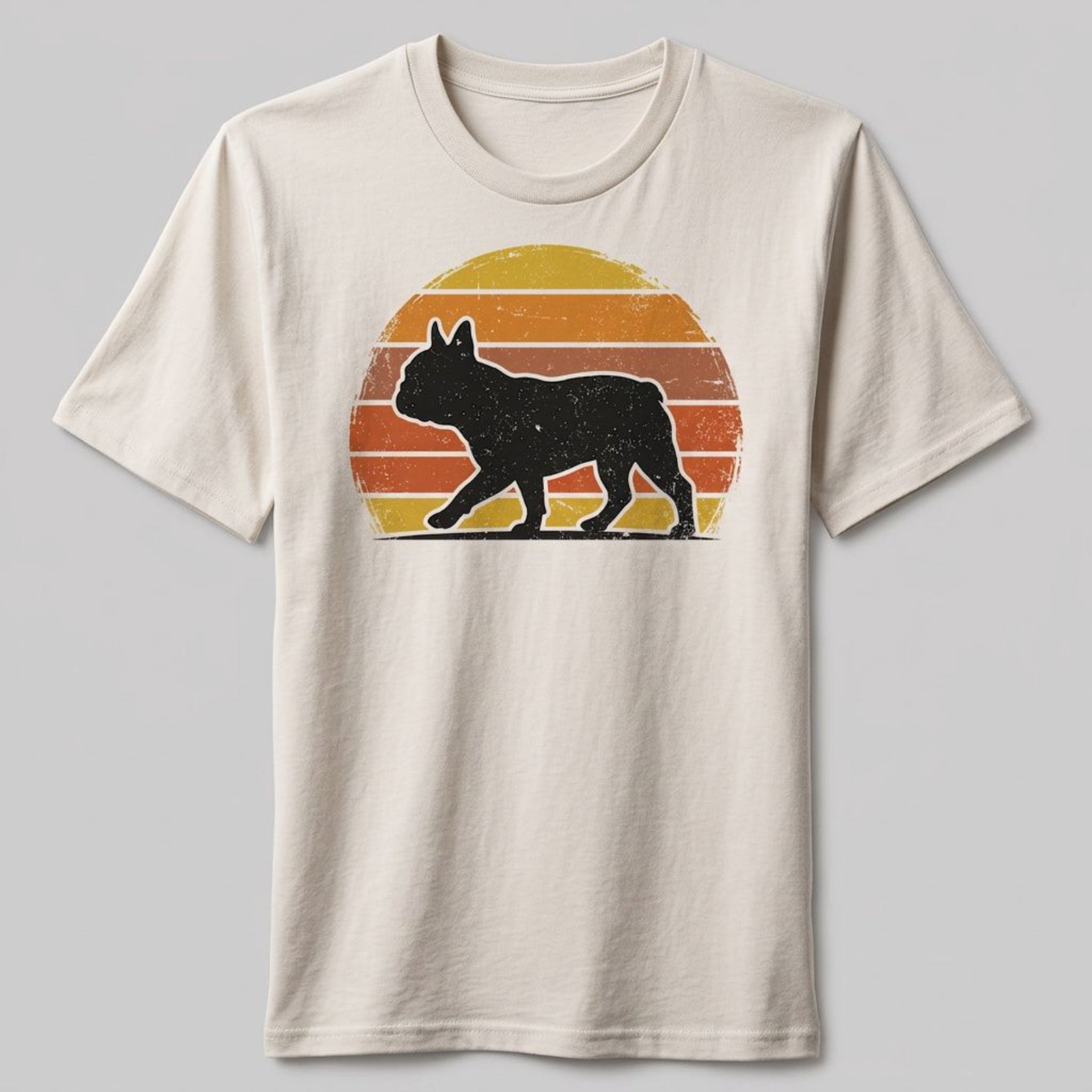 Vintage Französische Bulldogge | Bio-Shirt
