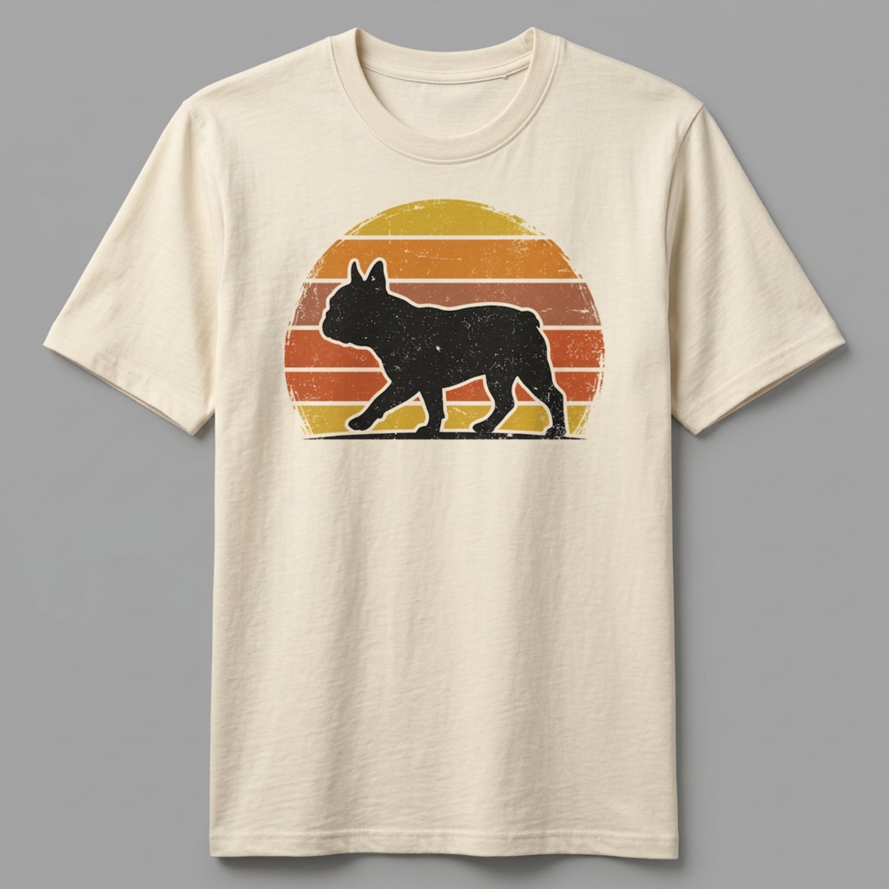 Vintage Französische Bulldogge | Bio-Shirt